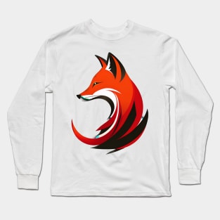 Focus Fox Face Long Sleeve T-Shirt